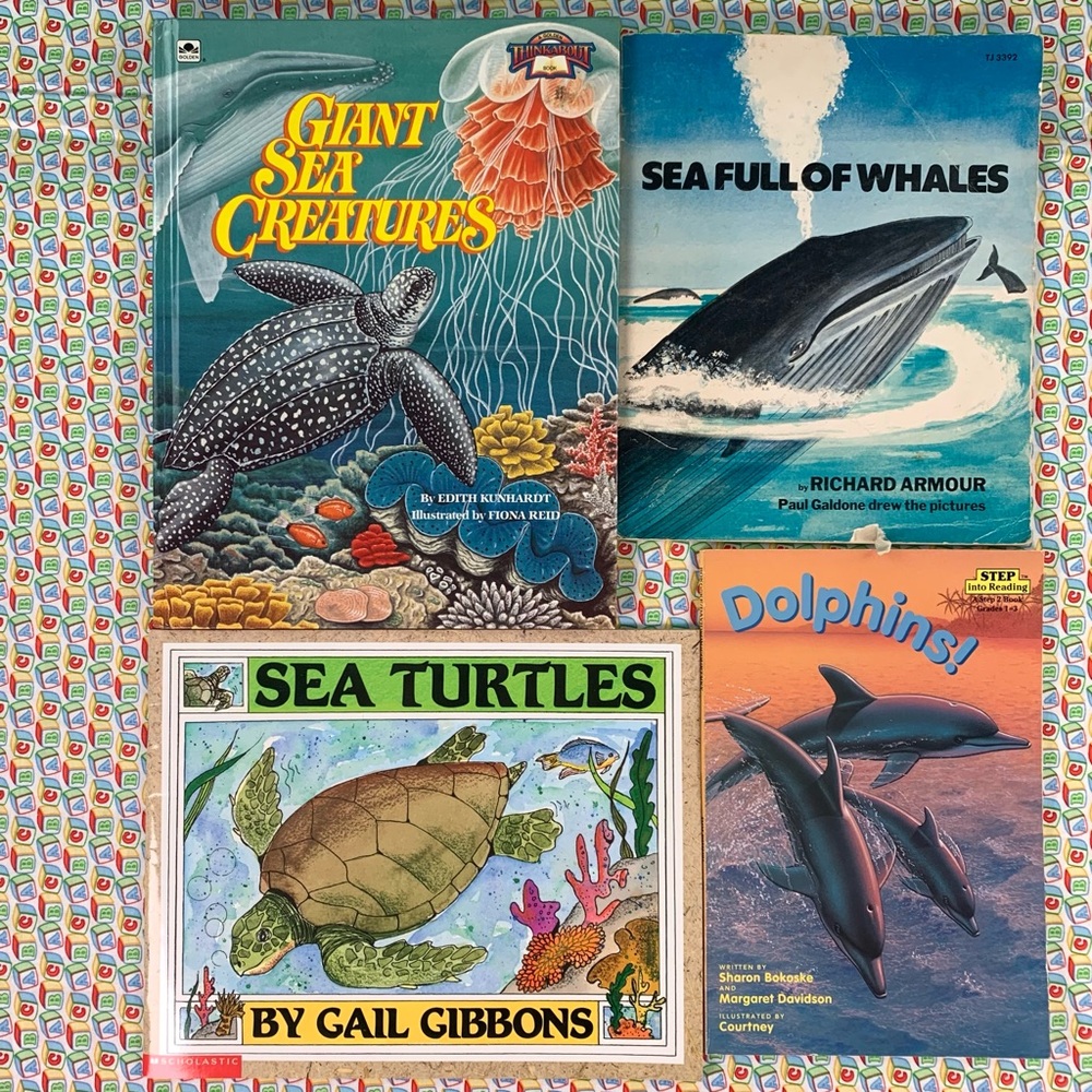 Set of Four Sea Life Books
